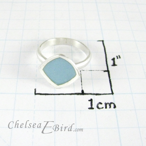Chelsea Bird Designs Chroma Ring Aqua Size