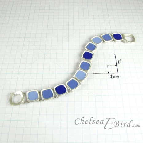 Chelsea Bird Designs Chroma Blue Bracelet Size