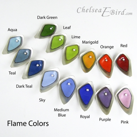 Chelsea Bird Jewelry All Flame colors