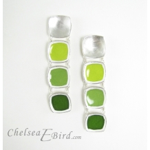 Chelsea Bird Designs Chroma Gradient Earrings Green