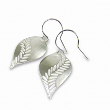 Chelsea Bird Jewelry Parra Large Silver Hook Earrings