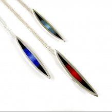 Salix Long Center Fade Pendants by Chelsea E. Bird